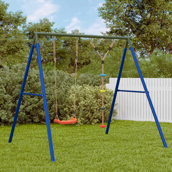 vidaXL Gungst&auml;llning med gunga och kl&auml;tterrep