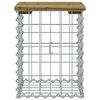 vidaXL Trädgårdsbänk gabion-design 33x31x42 cm impregnerad furu