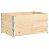 vidaXL Upph&ouml;jd odlingsb&auml;dd 3 st 80x120 cm massiv furu