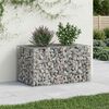 vidaXL Gabion upph&ouml;jd s&auml;ng Silver 100 x 60 x 55 cm Galvaniserat St&aring;l
