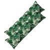 vidaXL Kudd&ouml;verdrag 2 st HOUTEN Bladm&ouml;nster 40 x 145 cm Polyester
