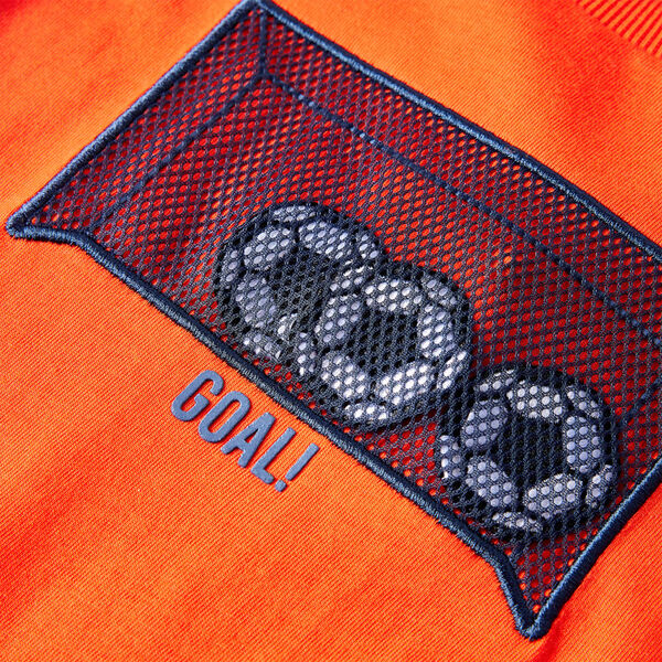 T-shirt med långa ärmar för barn stark orange 92