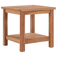 vidaXL Soffbord 45x45x45 cm massiv teak
