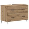 vidaXL Badrumssk&aring;p med handfat HAARLEM Artisan-ek 82 x 41 x 58,5 cm