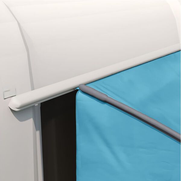 vidaXL Baklucket&auml;lt med tak Bl&aring; 194 x 180 x 210 cm taffeta