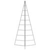 vidaXL Julgran i metall svart 210 cm