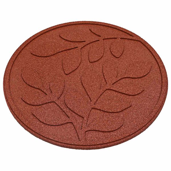 vidaXL Stepping Stone 6 pcs R&ouml;d &Oslash; 44 x 2 cm Gummi