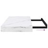 vidaXL V&auml;gg hylla Vit marmor 50 x 23 x 4 cm Konstruerat tr&auml;