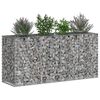 vidaXL Gabion upph&ouml;jd s&auml;ng Silver 170 x 50 x 80 cm Galvaniserat St&aring;l
