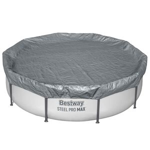 Bestway Poolt&auml;cke 1 &Oslash;3,05 m Rund Polyester Gr&aring; for