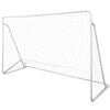 vidaXL Fotbollsm&aring;l med n&auml;t st&aring;l 240 x 90 x 150 cm h&ouml;gkvalitativ
