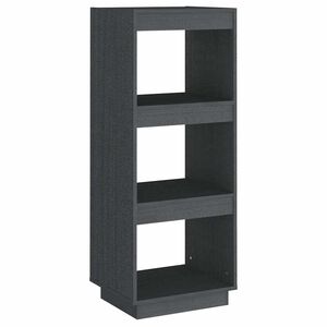 vidaXL Bokhylla/Rumsavdelare gr&aring; 40x35x103 cm massiv furu