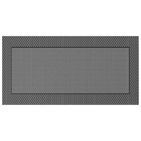 vidaXL Utomhusmatta ARAKIL Svart och Grå 500 × 300 cm 50% Polypropen