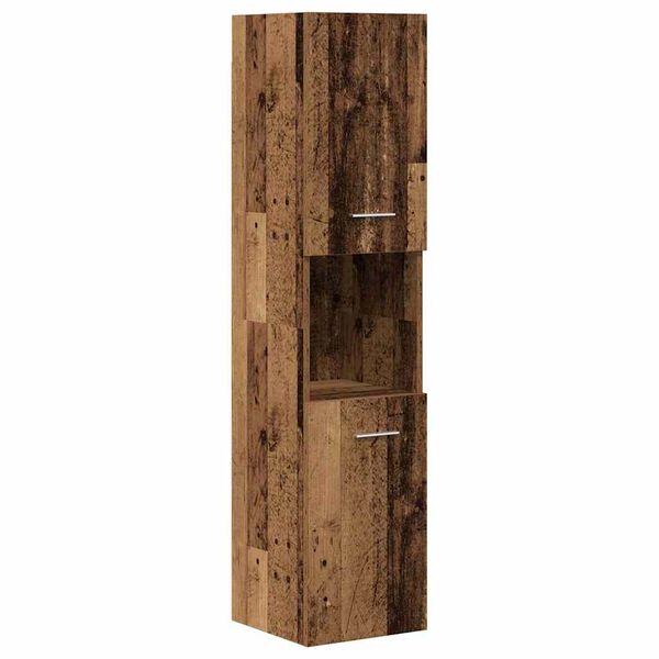 vidaXL Badrumsmöbler set 3 delar åldrat trä konstruerat trä