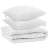vidaXL All-s&auml;song Duvet med kudde 3 st Vit Mikrofiber