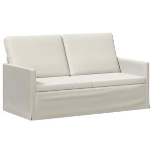 vidaXL Soffa f&ouml;r 2 personer Gr&auml;ddvit 150 x 81 x 82 cm Sammet (V)