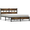 vidaXL S&auml;ngram utan madrass metall r&ouml;kf&auml;rgad ek 150x200 cm