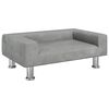 vidaXL Hundb&auml;dd ljusgr&aring; 70x45x26,5 cm sammet