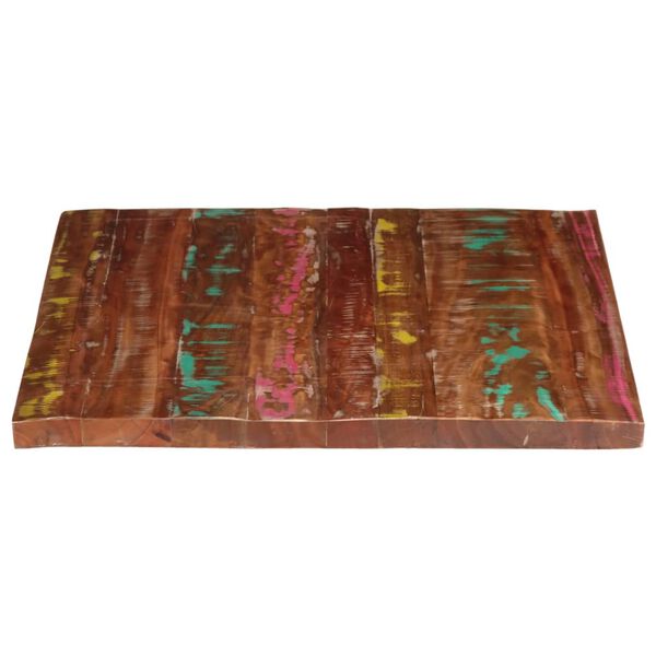 vidaXL Bordsskiva 100x80x3,8 cm rektangul&auml;r massivt &aring;tervunnet tr&auml;