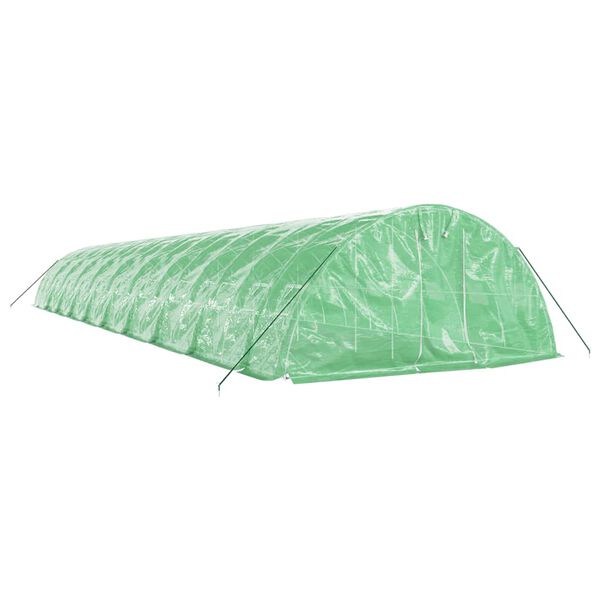 vidaXL V&auml;xthus med st&aring;lram gr&ouml;n 100 m&sup2; 20x5x2,3 m