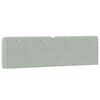 vidaXL Headboard Cushion Light Grey 183 cm Velvet