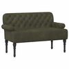 vidaXL Loveseat med knapprapport Arm&eacute;gr&ouml;n 120 x 65 x 78 cm