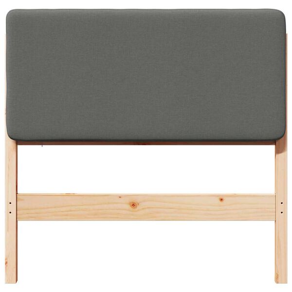 vidaXL Kl&auml;dd s&auml;nggavel Brun och ljusgr&aring; 80 cm Massiv furu