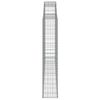 vidaXL Gabioner bågformade 7 st 300x30x160/180 cm galvaniserat järn