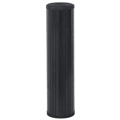 vidaXL Matta rektangulär svart 80x100 cm bambu