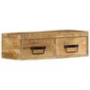 vidaXL V&auml;ggmonterad TV-b&auml;nk 60x30x19 cm massivt grovt mangotr&auml;