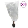 vidaXL Fiberdukar med dragsko 4 st 70 g/m&sup2; 0,8x1 m