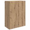 vidaXL V&auml;ggmonterat sk&aring;p 66 x 34,5 x 90 cm Konstruerat tr&auml; Artisan-ek
