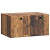 vidaXL V&auml;ggmonterad TV-b&auml;nk 59,5 x 41 x 30 cm Gammalt tr&auml;