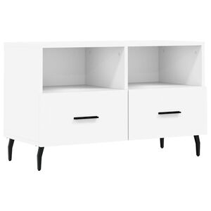 vidaXL Tv-b&auml;nk vit 80x36x50 cm konstruerat tr&auml;