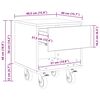 vidaXL S&auml;ngbord Betonggr&aring; 40,5 x 40 x 48 cm Konstruerat tr&auml;