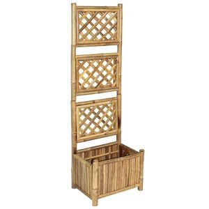 vidaXL Odlingsl&aring;da med spalj&eacute; upph&ouml;jd bambu 40 cm