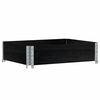 vidaXL Pallkrage svart 80x60 cm massivt furu