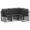 vidaXL Utomhussoffset Svart Polyester