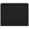vidaXL Skohylla svart 80x34x63 cm konstruerat trä