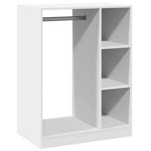 vidaXL Garderob vit 77x48x102 cm sp&aring;nskiva