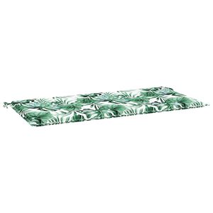 vidaXL Stolskudde Oxford Tyg Bladm&ouml;nster 100 x 50 x 3 cm