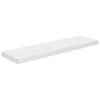 vidaXL Sv&auml;vande v&auml;gghyllor 2 st vit h&ouml;gglans 90x23,5x3,8 cm MDF