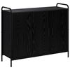 vidaXL Sideboard Svart ek 97 x 33 x 81 cm Konstruerat tr&auml;