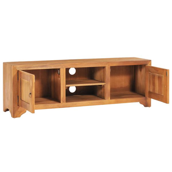 vidaXL TV-bänk 115x30x40 cm massiv teak