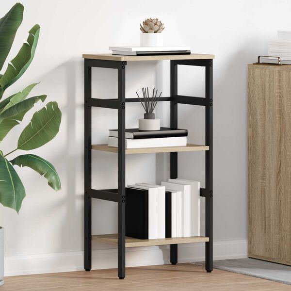 vidaXL Hyllsystem Sonoma-ek 40 x 29,5 x 81 cm Konstruerat tr&auml;