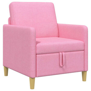 vidaXL Soffa med f&ouml;rvaring Rosa 72 x 78 x 87 cm Polyester