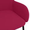 vidaXL Matstolar 2 st vinröd sammet
