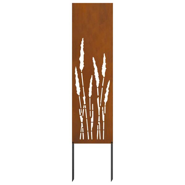 vidaXL Trädgårds integritetsskärm Rostig 32 x 140 cm cortenstål