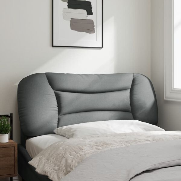 vidaXL Headboard Cushion "Hvar" Light Grey 100 cm Fabric