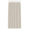 vidaXL Voile Gardin med gardiner 2 pcs Sand 260 x 140 cm Polyester